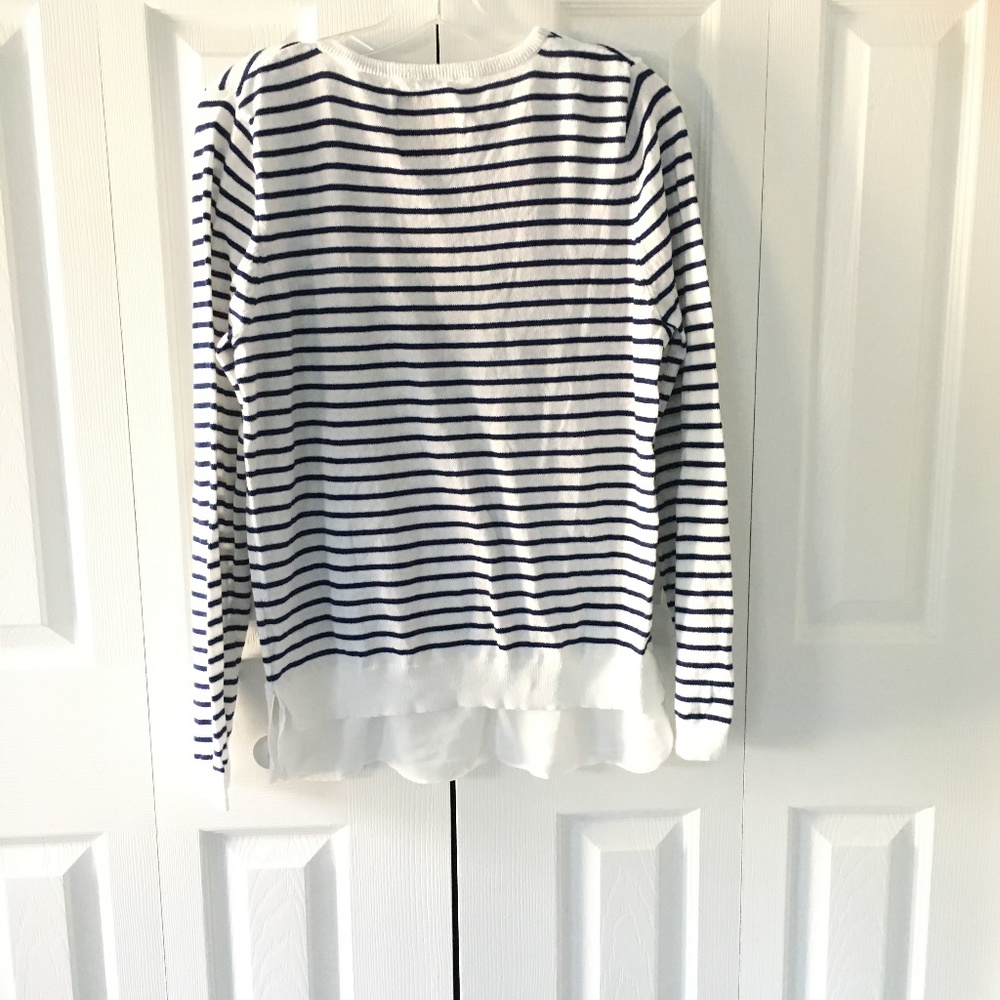 womens striped POLO sweater - Picture 6 of 6